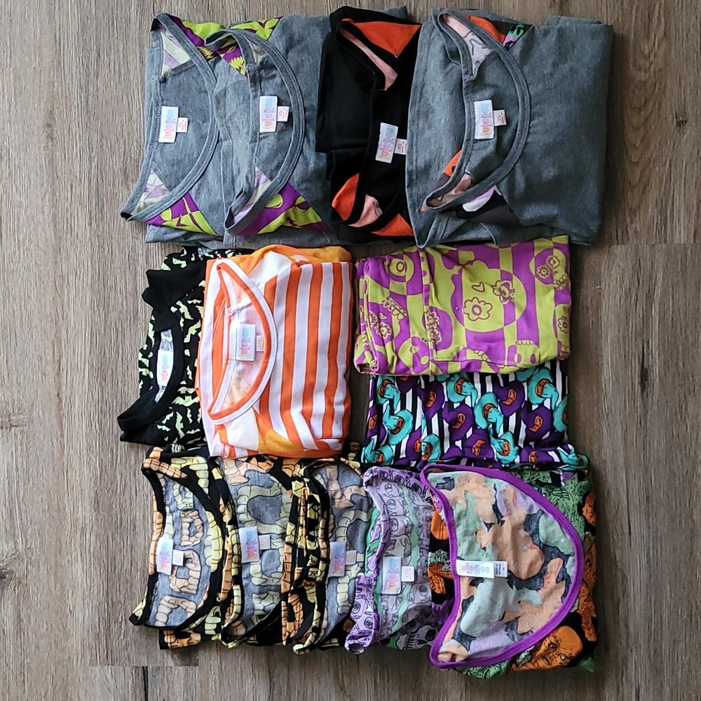 Lularoe 13 Piece Halloween Lot Tween XS XXS Leggings Irma Gigi Randy Classic